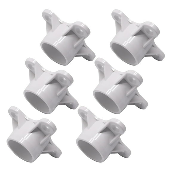 YIGSECU Set Of 6 Strong PVC Flange Connectors PVC Flange Fittings Upgrades For Securing Table Bases & Crafting Storage Systems