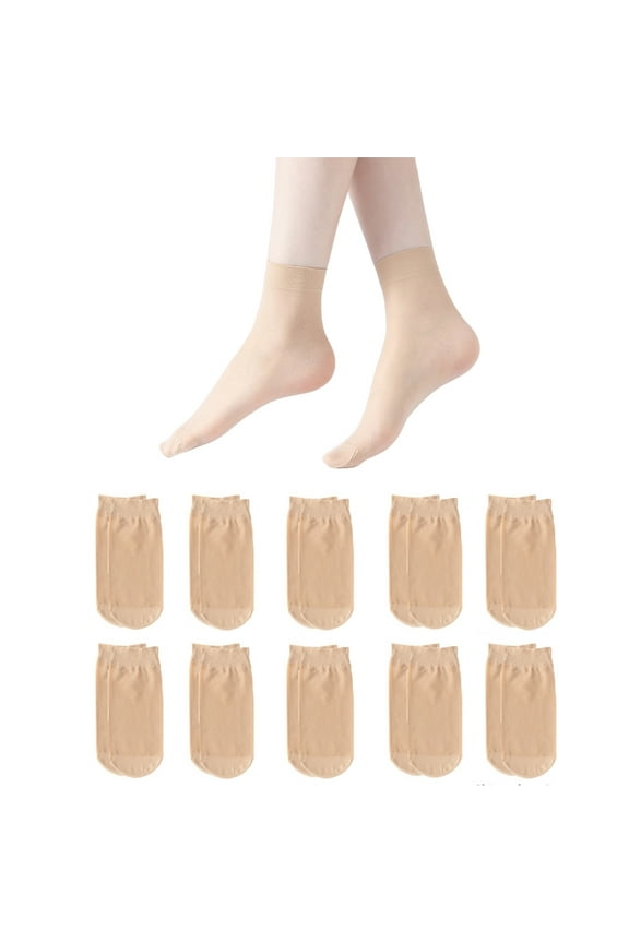 Sheer Short Socks Sheer Ankle Highs Socks,Soft Tight Hosiery Thin Nylons Socks