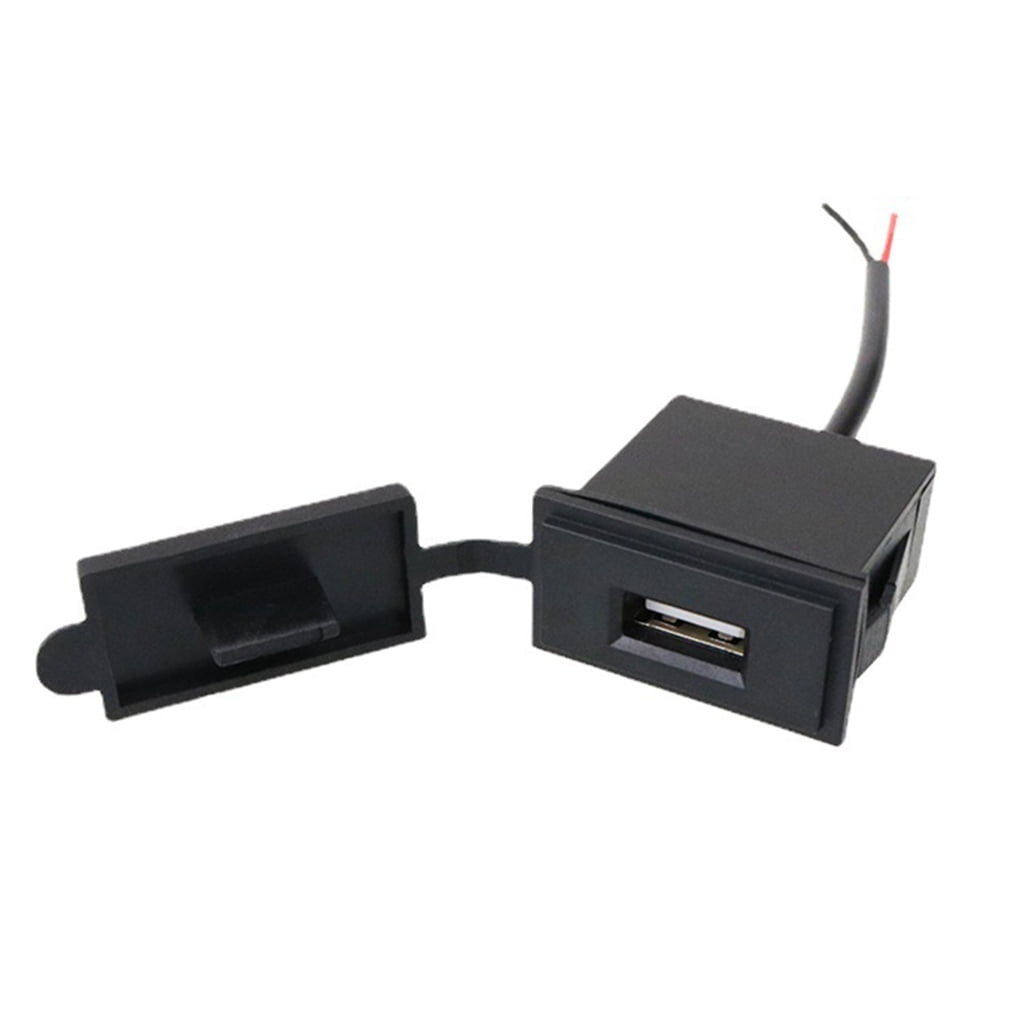 YIGSECU Single USB Square Shape Charger 2.4A Adapter Waterproof 12V 24V ...