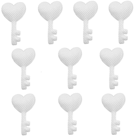 YIGSECU Small Key Padded Appliques for Small Hair Clip Clothes Patches Headwear
