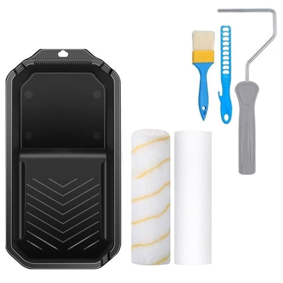 YIGSECU Small Paint Roller Set with Microfiber Rollers Designs for Professional Use