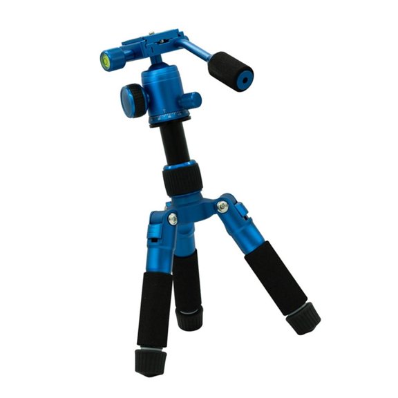 YIGSECU Small Tripod 5 Sections 360 Degree Rotation Aluminum Lightweight For DSLR Cameras Video Camcorders Connection Holder