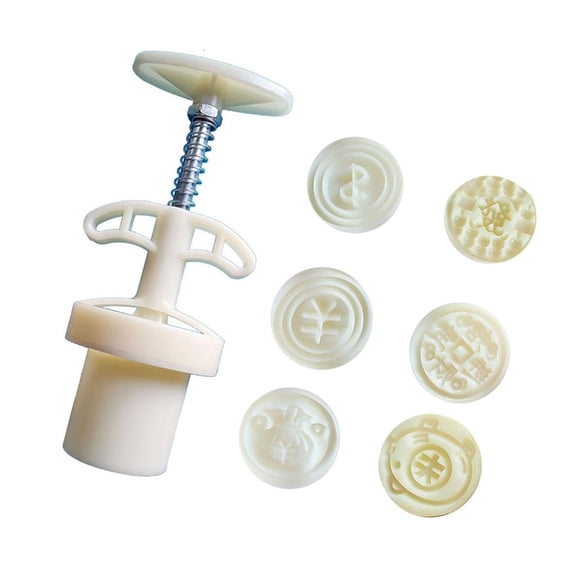 YIGSECU Snake Money Moon Cake Mold Pastry Tool Hand Press Cookie Dessert Cutter Baking Tool for New Year Festival Easy Use