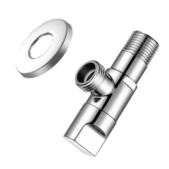 YIGSECU Solid Metal Angle Stop Shut Off Solution 1/2 Thread for Kitchen Sink & Bathroom