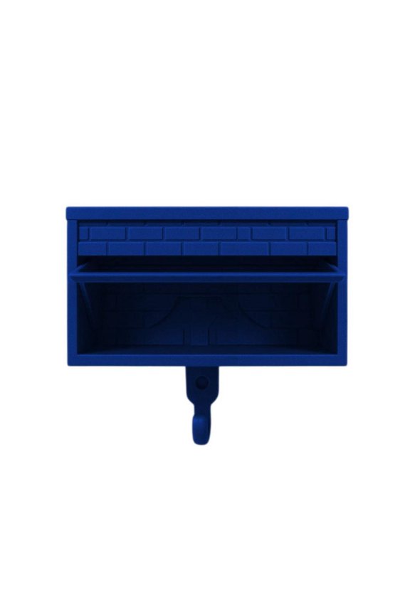 Space Saving Garage Brick Design Wall Mount Key Case with Flip Up Door Mechanism