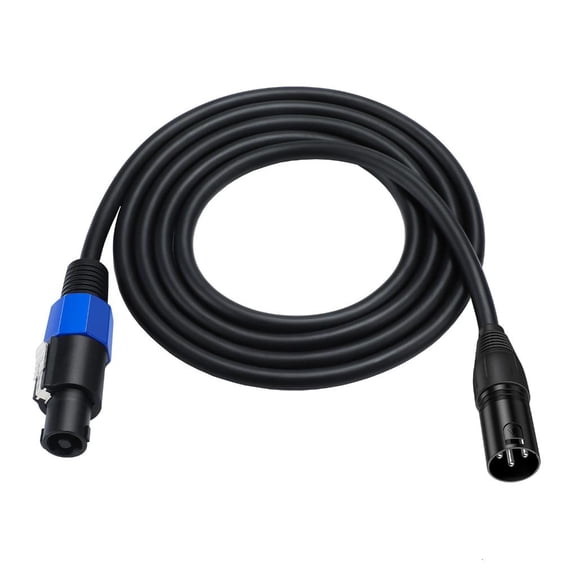 YIGSECU SpeakOn to XLR Cable Speak-On Male to 3Pin XLR Male Extension Cable Stage Microphone 3 Pin Connection Adapter 1.8M