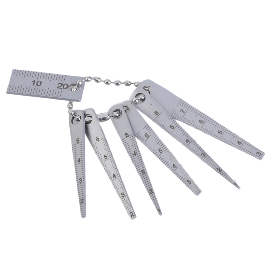 YIGSECU Stainless Steel Gaps Gauge Tapered Ruler Set 7Pieces with Clear ...