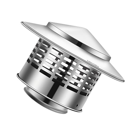YIGSECU Stainless Steel Round Chimney Caps with Screen Cones Top Roof Caps for Vent