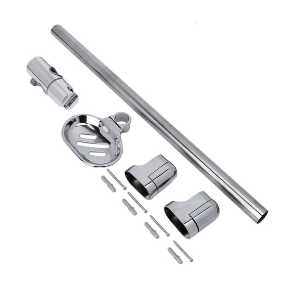YIGSECU Stainless Steel Shower for Head Rail Bracket with Soap Dish for Handheld Shower