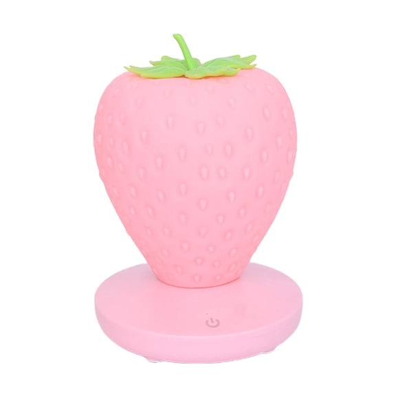 YIGSECU Strawberry Night Light Lovely Strawberry Light Bedroom LED for Touch Control Night Light Flexible Bedside Lamp Kids Chil