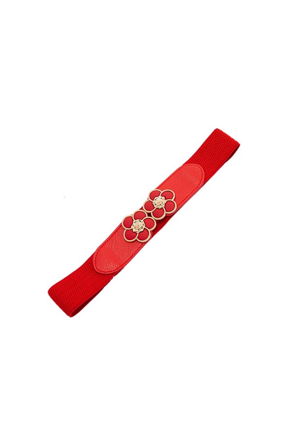 Stretch Waist Belt Chain Dancers Costume Belt for Wrap Dress Flower Chain Belt for Suit Skirt Jeans Body Jewelry