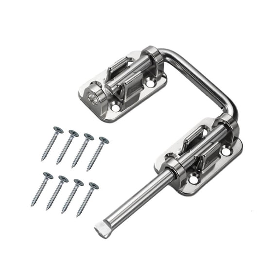 YIGSECU Strong Steel Security Bolt Includes 8 Mounting Screws Simple Installs for Home