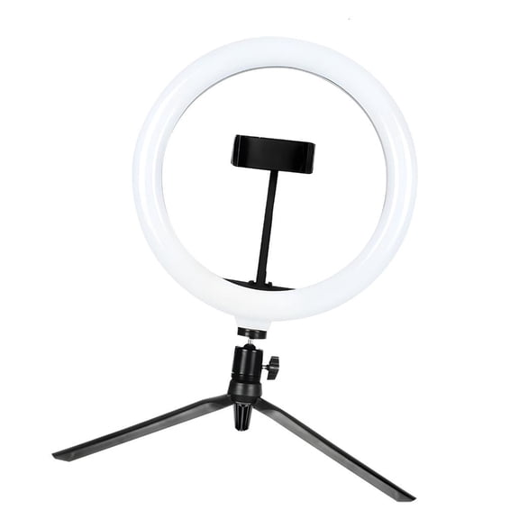 YIGSECU Studio Grade 10 Foot LED Hoop Light With Stand Mobile Clip Modifiable Color Temperature USB Propelled Photography Gear