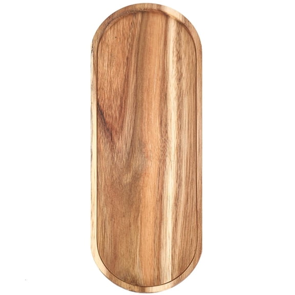 YIGSECU Stylish Wood Serving Tray Japanese Kitchenwares Home Accessory Oval / Square Tray Table Dining Accessory for Home Use