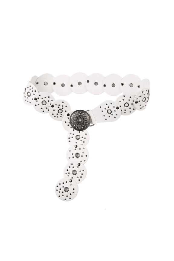 Subculture Belt 2000s Large Eyelet Belt for Jeans Shorts Women Waist Decors