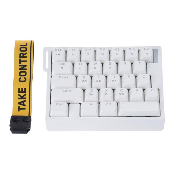 YIGSECU Switching Gaming Keyboard Single Handed LED Hotswap Adjustable Actuation Keypad Ergonomic Mechanical Keyboard