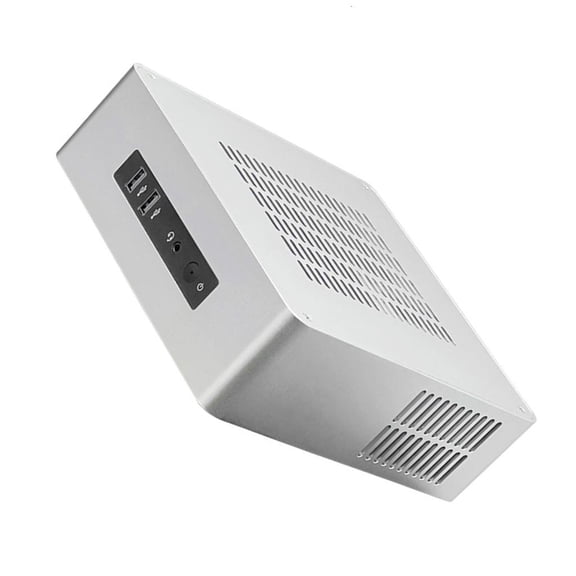 YIGSECU TA65 ITX HTPC Computer Case Desktop Case with USB3.0 Port Industrial Control for Home Theater PC Gaming