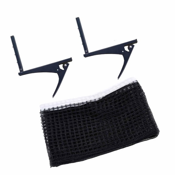 YIGSECU Table Tennis Net and Post Set Pingpong Mesh Net Clip Adjustable Screw Clamp
