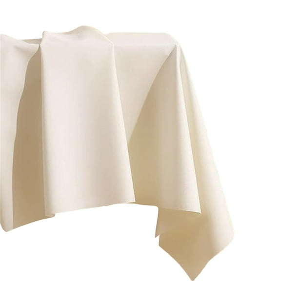 YIGSECU Tablecloth Elegant Cream Color Table Cover Table Cloth Water and Oil Resistant