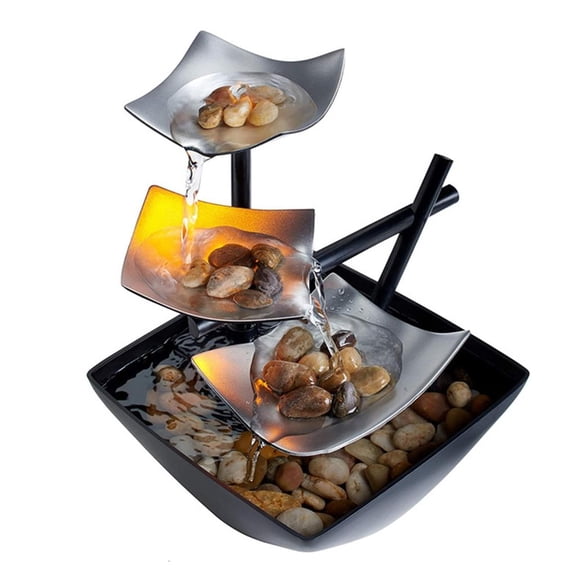 YIGSECU Tabletop Water Fountain Meditations Fountain Desktop Fountain Indoor Waterfall