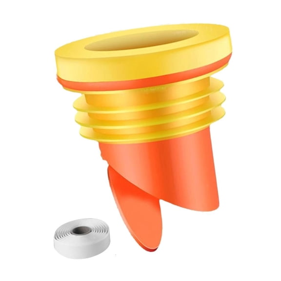 YIGSECU Toilet Bowl Seal Sealing Rings Toilet Bowl Gasket Floor Outlet Drain Pipe Flange Rings Check Valves Rubber Rings