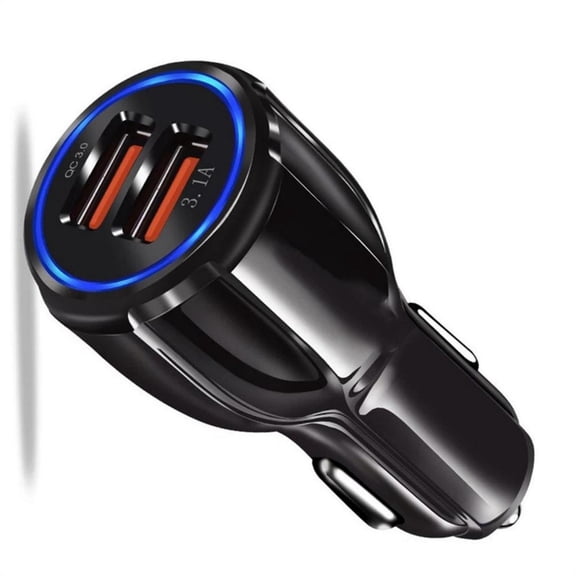 YIGSECU Travel 30W Car Charging Adapter with Two Standard USB Port for Multi Devices Power Supply Adapter