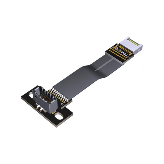 YIGSECU USB 3.2 20Pin Gen 2 Type E to Type E Extension Cable Internal Male to Female Cable with Screw Hole for Motherboard