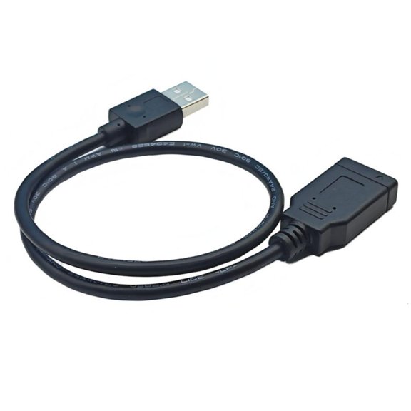 YIGSECU USB A 2.0 Male to Type E (Type C Front End) Panel Connector Wire Line Data & Power Cable for Connecting Computers