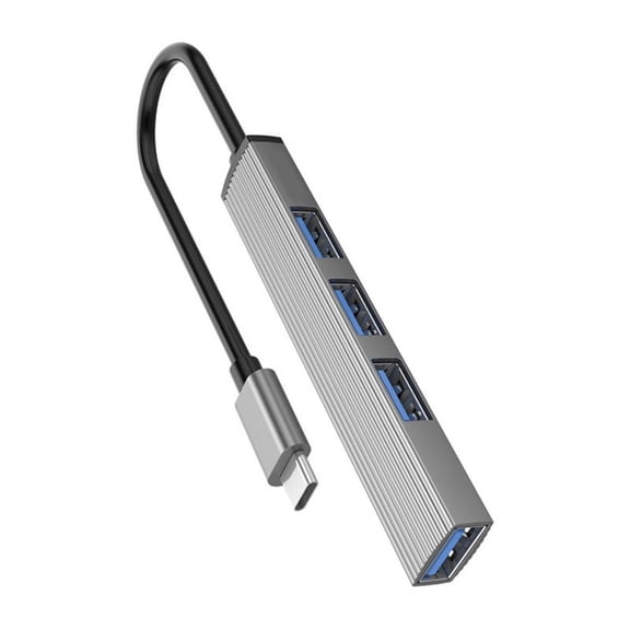 YIGSECU USB C Hub 4-Port Adapter, USB3.2 Gen1 5Gbps Data Transfer Aluminum Body for Laptop & PC Accessories