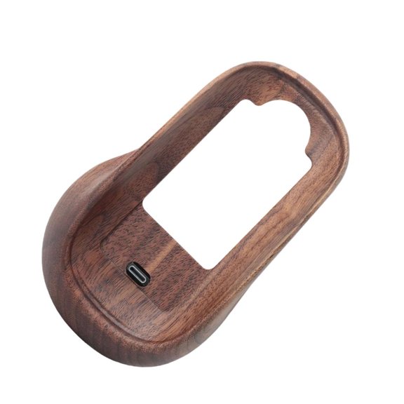 YIGSECU USB C Mouse Chargers Stand for Mouse Wooden Dock With Ergonomic Design & NonSlip Surfaces