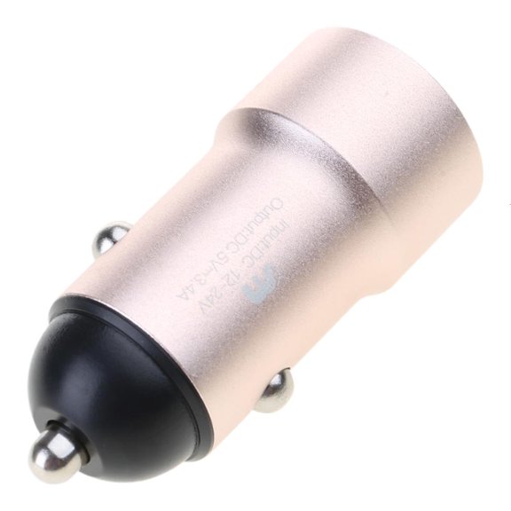 YIGSECU USB Car DC5V 3.4A Output Fast Charging Adapter Double USB Charging Head Box-packed