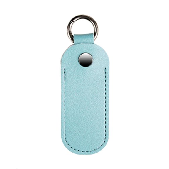 YIGSECU USB Stick Case Microfiber Leather Protector Holder with Metal Closure Keychain Optional Color