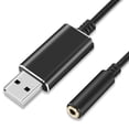 thumbnail image 1 of YIGSECU USB to 3.5mm Sound Adapter External Stereos Sound Card for /PC/Laptop, Microphones-Supported USB to Headphone Adapter, 1 of 7