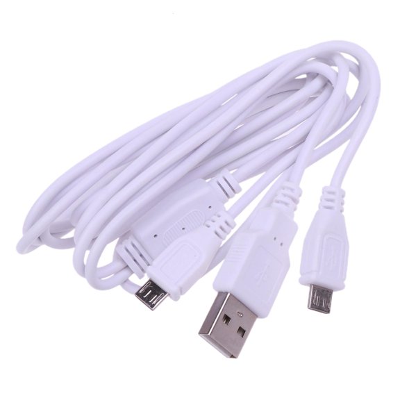 YIGSECU USB to USB 2in1 Y Splitter Cable High Speed Charging Cable Cord Mobilephone Power Cable