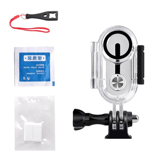 YIGSECU Underwater Housing for GO 3S Cameras: 60m Shockproof Design with Lens, Mount Adapters & Tool Included
