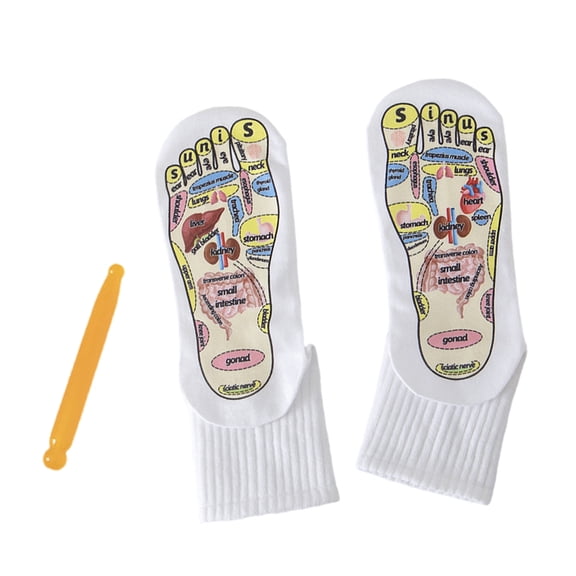 YIGSECU Unisex Foot Massage Reflexology Socks for Stimulate Pressure Point Ease Tiredness Perfect for Office Worker and Elderly
