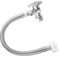 thumbnail image 1 of YIGSECU Universal Angle Stop Gate Toilet Hose Stainless Steel Professional Grade, 1 of 8
