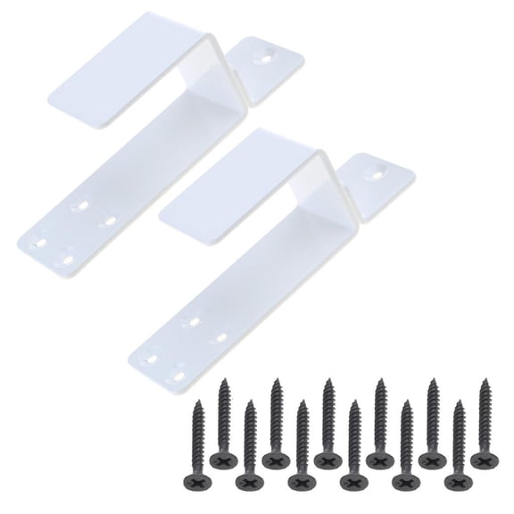 YIGSECU Upgraded Metal Brackets Us-Shaped Bars Security Door Lock Brackets for Garage