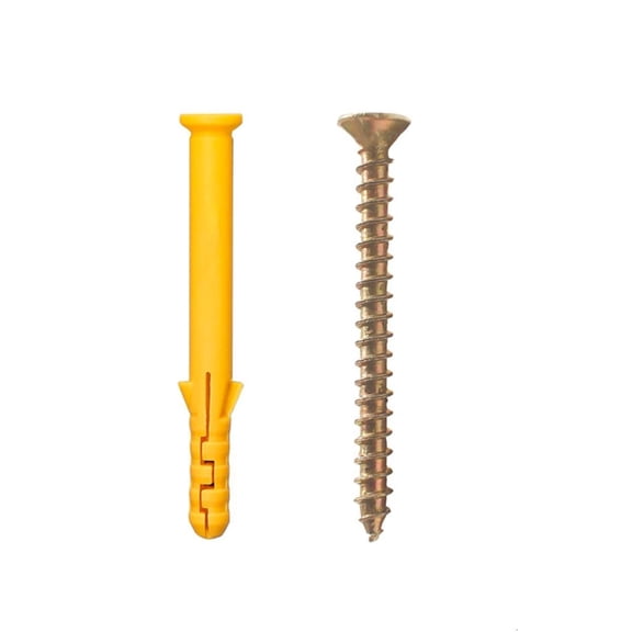 YIGSECU Upgraded Screws & Wall Plugs Set Assorted Plugs & Screws for Brick Concrete