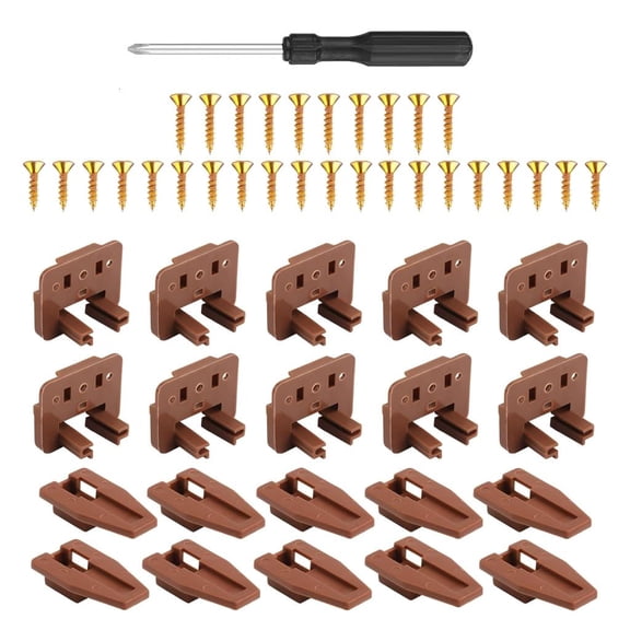 YIGSECU Versatile Drawer Slide Guides Combo Convenient Drawer Slide Repair Package Suitable for Dressers Nightstands & Cabinets