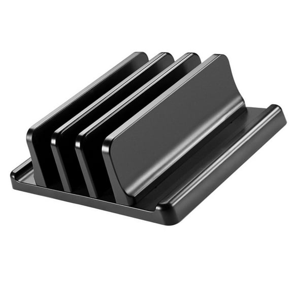 YIGSECU Vertical Laptop Stand 3 Slot Desktop Stand Holder Adjustable Dock Space Saving Laptop Stand for Desk Laptop Notebook