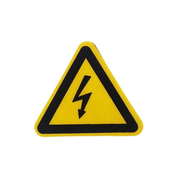 YIGSECU Waterproof Electrical Shock Hazard Sticker Danger Risk Safety Sign UV Protected
