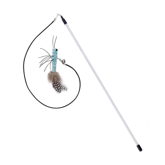 YIGSECU Wire Chaser Wand Toy Playing Teaser Wand Training Toy Handfree Cats Stick