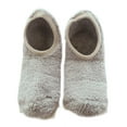 thumbnail image 1 of YIGSECU Women Winter Fuzzy Velvet Short Slipper Socks Fluffy Warm Non-Slip Boat Hosiery, 1 of 21