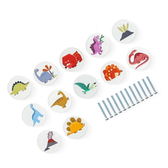 YIGSECU Wood Animal Shape Round Drawer Cabinet Handle Drawer Pull