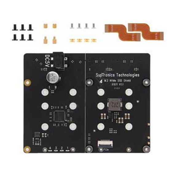 YIGSECU X1011 PCIE to NVMe Interfaces Expansion Board Fast Speed Supports Multiple Disk Size