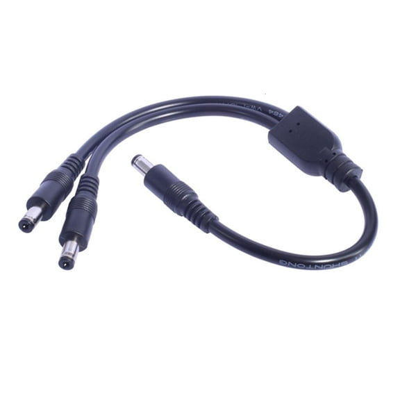 YIGSECU Y Splitter Cable 18AWG Male to Male 5.5x2.5mm 5.5x2.1mm Connector for Router, Printer Power Supply