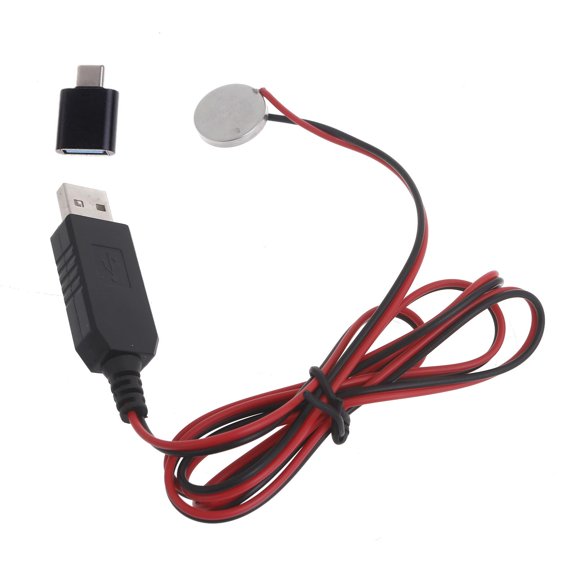 YIGSECU to 3V Battery Charging Cable Cord for 3V Button Battery Powered Watch Remote Control Toy