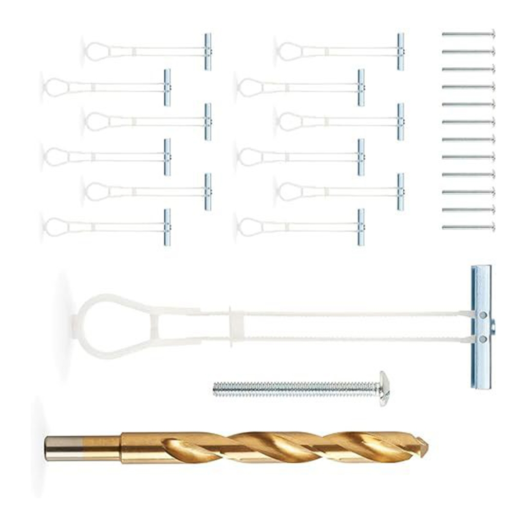 YIGZYCN 1/4”20 Quick Easy Heavy Duty Toggle Anchors with Bolts Hollow