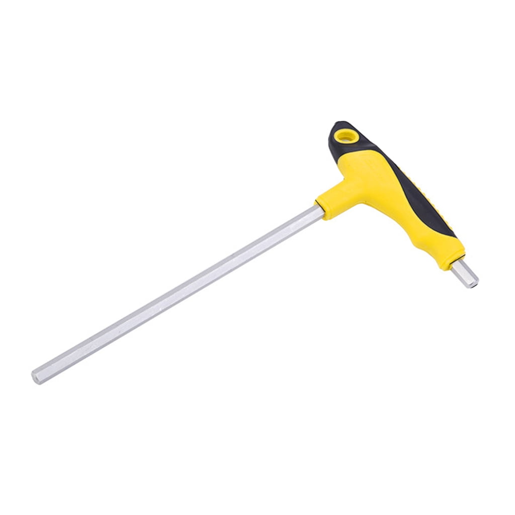 YIGZYCN T Shaped Hex Wrench T Handle Spanner Tool Flat Head/Ball Head